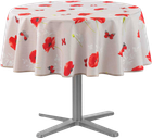 Obrus na stół Douceur d'interieur Sweet Poppy okrągły w maki 180 cm (3574387227734)