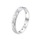 Серебряное кольцо "Волна" 54 077-11170