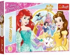 Пазл Glitter - Прогулянка Принцес. Disney Princess (100 ел.) 14819 (Trefl)