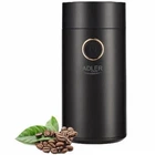 Кофемолка Adler AD 4446WG, мощность 150 Вт, чёрный и золотой дизайн