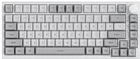 Клавіатура дротова AJAZZ Ak820 Біло-сіра