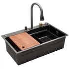 Кухонне миття Kroner KRP Schwarze - SET7545HM PVD 3/0/0.8 мм (CV033382)