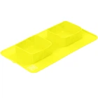 Складная миска WAUDOG Silicone, желтая, 385х230х50 мм (50808)