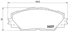Комплект тормозных колодок, дисковый тормоз TOYOTA HARRIER, BREMBO (P83071)