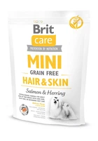Сухой корм для взрослых собак миниатюрных пород Brit Care Mini Grain Free Hair & Skin
