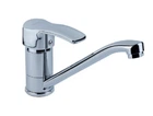 Смеситель для кухни кухонный прямой гусак на гайке MD Ø40 250мм AQUATICA MD-1B241C (9712110) TR_9712110