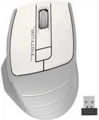 Комп'ютерна миша A4tech Fstyler FG30S, USB, бездротова, оптична, безшумна, 1000/1600/2000 dpi, 125 Hz, 6 кнопок, 1xAA, Grey/White