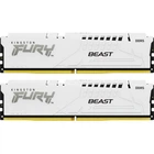 Модуль пам'яті для комп'ютера DDR5 32GB (2x16GB) 5600 MHz FURY Beast White Kingston Fury
