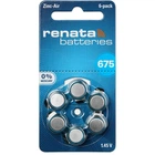 Батарейки Renata 675 (PR44) для слухового аппарата, 6 шт