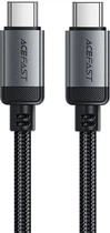 Кабель Acefast C20-03 USB-C to USB-C aluminum alloy charging data cable Black (6974316283775)