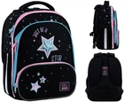 Рюкзак школьный каркасный GoPack Education Be a Star 38x28x15 см 12.5 л Черный (GO25-597M-1)