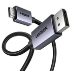 Кабель UGREEN DP125 DisplayPort to HDMI 2.0 4K@30Hz 2m Black (35842)