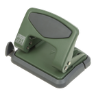 Дырокол металлический , до 25 л.,MORANDI STYLE MILITARY 115x96x89 мм, зеленый