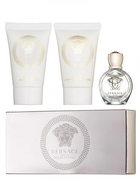 Набір для жінок Versace Eros Pour Femme Парфумована вода 5 мл + Лосьйон для тіла 25 мл + Гель для душу 25 мл (8011003823574)