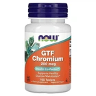 Натуральные добавки и экстракты Now Foods GTF CHROMIUM 200мкг 100 таблеток