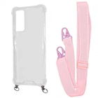 Чехол с ремешком VVave Clear Case with Strap для Xiaomi Redmi Note 11 Pro/Redmi Note 12 Pro 4G pink sand