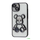 Чехол силиконовый "Мишка" VVave Shining Bear Case для Apple iPhone 14 black