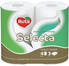 Туалетная бумага Ruta Selecta 3 слоя, 4 рулона
