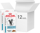Упаковка вологого корму для котів із проблемами шкіри ROYAL CANIN Vet Skin&Coat 12 x 85 г (9003579011522)
