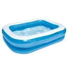 Надувной бассейн Bestway 54005 Blue Rectangular Family Pool Размер 201х150х51 см