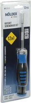 Викрутка реверсійна (Molder Tools) -/+ 12в1 довга MT32313