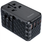 Универсальное зарядное устройство Choetech Diamond Model 100W PD 2хType-C 2хUSB charger Black (PD6028-BK)