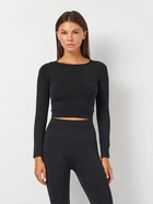 Жіночий топ Giulia Crop Top Nero S/M Чорний колір