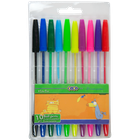 Набор из 10шариковых ручек в пластиковом пенале, KIDS Line ZB.2012