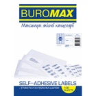 Этикетки самоклеящиеся BuroMax 70х25,4 мм 33 шт. на листе А4 (100 арк./3300 этикеток), бумага самоклеющаяся