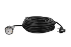 Мережевий фільтр 1XSchuko, 3G*1.5мм, 20м, black (2E-PC315M20)