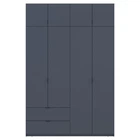 Шкаф распашной с антресолью Doros Лукас 160х50х240 см Графит (DRS-011194)