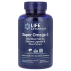 Кислоты жирные Super Omega-3 Enteric Coated, 120 капсул Life Extension (fit0024565)