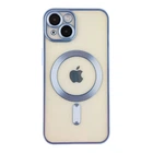 Чохол TPU Metallic Chrome Full Camera with Magsafe для iPhone 15 Колір Chrome Blue