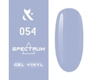 Гель лак F.O.X Spectrum №054 ніжний блакитний 7 мл