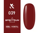 Гель лак F.O.X Spectrum №039 класичний червоний 7 мл