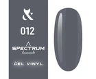 Гель лак F.O.X Spectrum №012 темно-сірий 7 мл