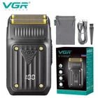 Машинка для стрижки VGR V-363 для усов и бороды беспроводная аккумуляторная. Цвет: черный