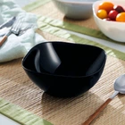 Салатник LUMINARC Carine Black квадратный стеклокерамика Черный d14 см (Q7017)