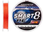 Шнур Favorite Smart PE 8x 150м (red orange) #2.5/0.265mm 30lb/16.4kg