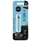 Ароматизатор на дефлектор Aroma Car Hex Fresh Linen 10г для авто ароматичний брелок свіжість та чистота (IO-JU_22B)