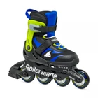 Коньки роликовые Rollerblade Microblade 2025 black-blue 28-32
