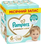Подгузники Pampers Premium Care Размер 6 13-18 кг 128 шт (8700216423700)