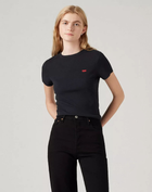 Koszulka damska bawełniana Levi's Essential Sporty Tee Rib A7419-0014 L Czarna (5401157130605)