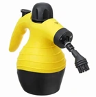 Многофункциональный ручной отпариватель Steam Cleaner Crownberg CB3141 Pro 120O ватт электрический пароочиститель для дома 9 в 1 Желтый