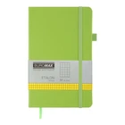 Книга записна Buromax Etalon 125*195мм 96 аркушів у клітинку обкладинка штучна шкіра Салатова (BM.291160-15)