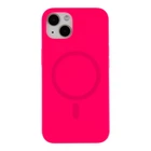 Чохол Glow Silicone Case with Magsafe для iPhone 13 Колір Hot pink