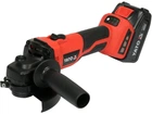 Шлифмашина угловая аккумуляторная бесщеточная 2х Li-Ion, 18В, 4 АГод, диск Ø=125мм YATO (YT-828295)