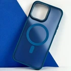 Чехол Wave Matte with Corrugated Camera для Iphone 15 Pro with MagSafe Midnight Blue