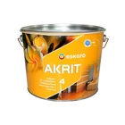 Интерьерная краска акриловая Eskaro Akrit 4 полуматовая белая 9,5 л