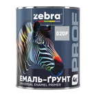 Эмаль-грунт Zebra PROF 1120 020P серебристая 2,5 кг